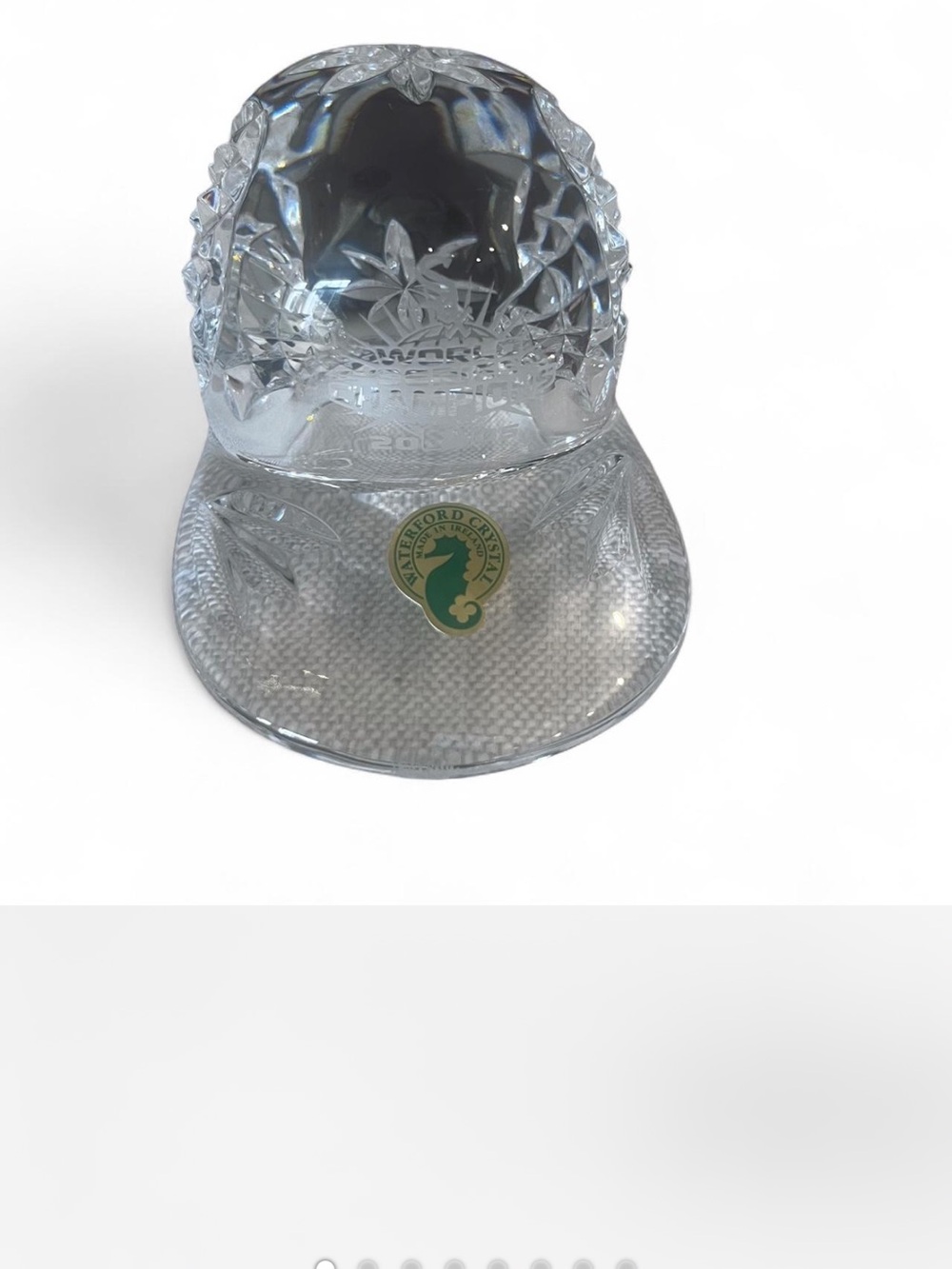 Brand new Waterford Crystal 2005 Chicago White Sox World Series cap
